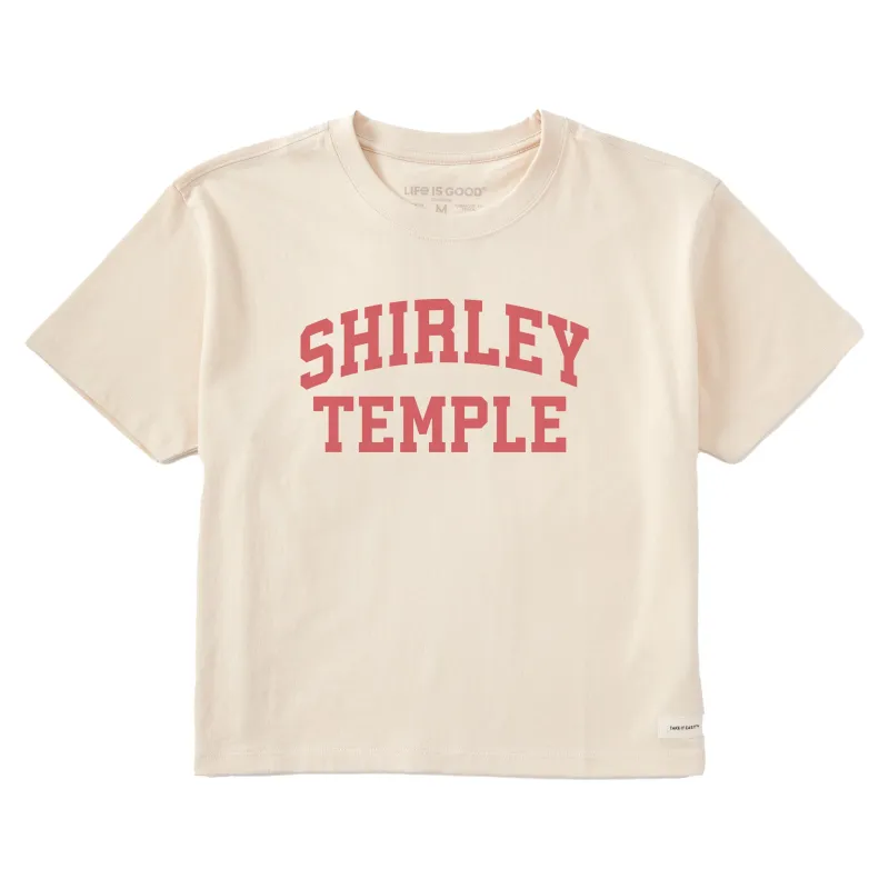 Women's Shirley Temple Arch Short Sleeve Crusher Boxy Tee sold by Life is Good