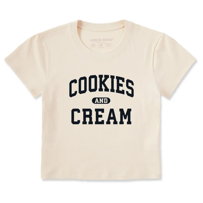 Women's Cookies and Cream Arch Crusher-LITE Shrunken Tee sold by Life is Good