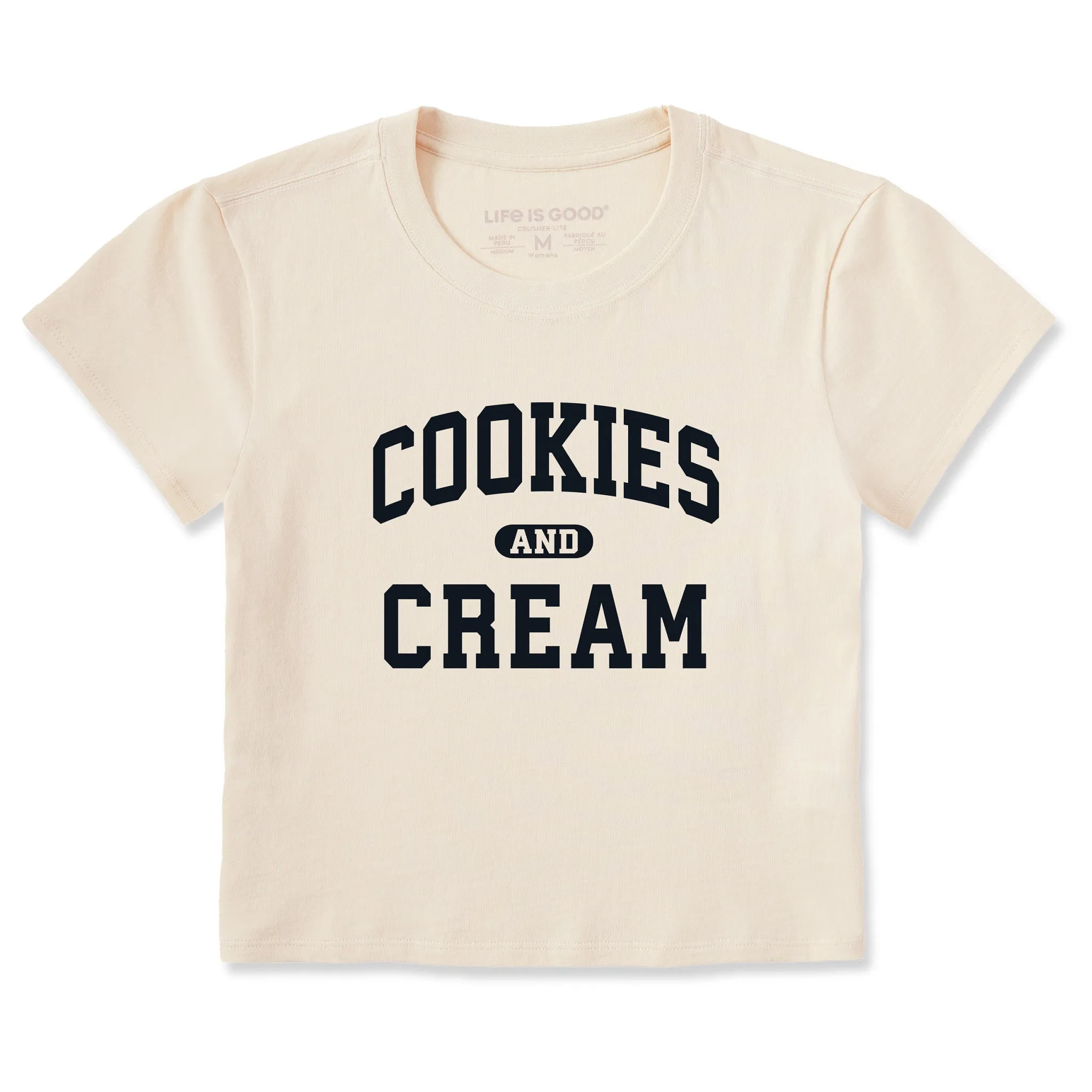 Women's Cookies and Cream Arch Crusher-LITE Shrunken Tee sold by Life is Good