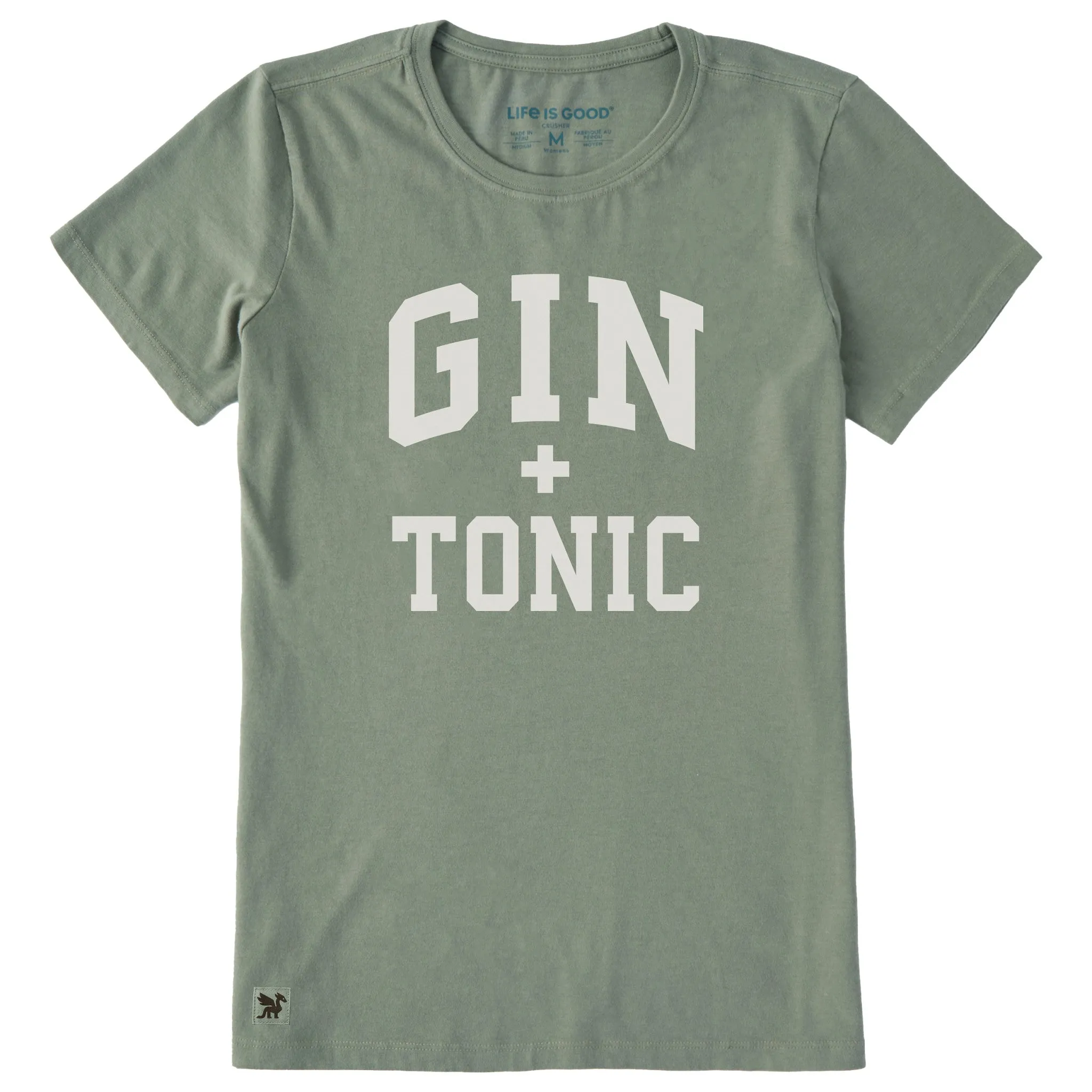 Women's Gin + Tonic Arch Short Sleeve Crusher Tee sold by Life is Good