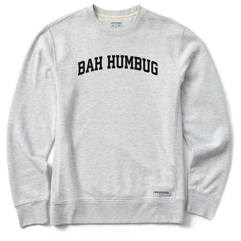 Men's Bah Humbug Arch Simply True Fleece Crew sold by Life is Good