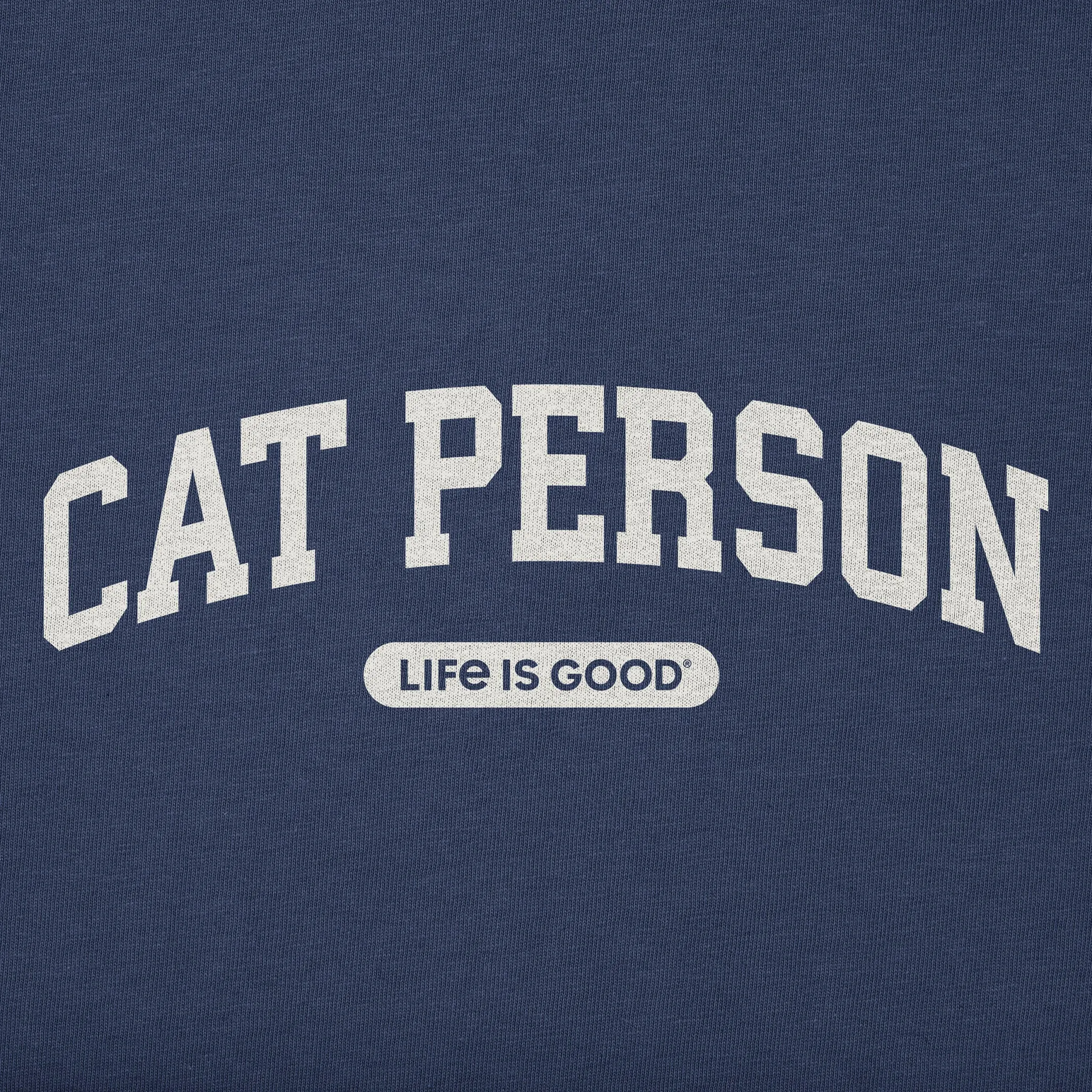 Men's A Cat Person Arch Short Sleeve Crusher Tee sold by Life is Good product image thumbnail 2