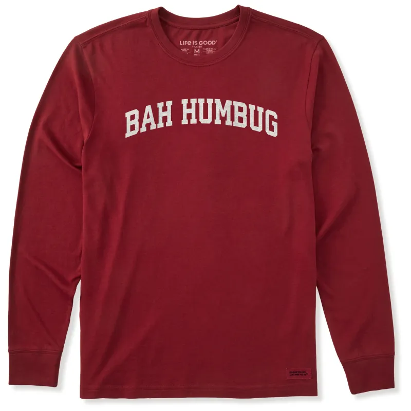 Men's Bah Humbug Arch Long Sleeve Crusher Tee sold by Life is Good