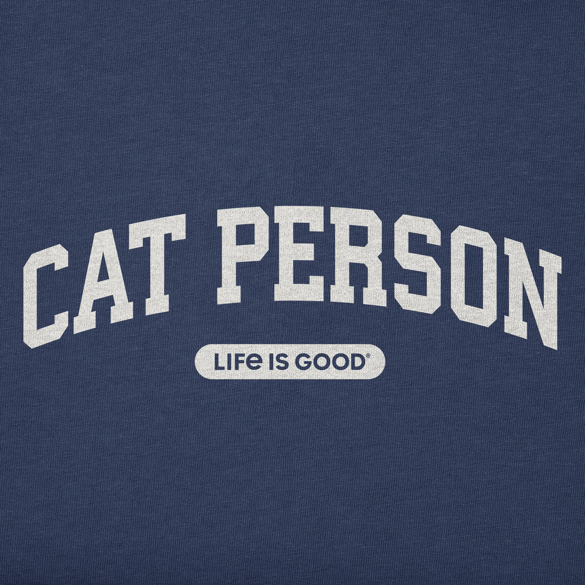 Women's A Cat Person Arch Simply True Fleece Hoodie sold by Life is Good product image thumbnail 2