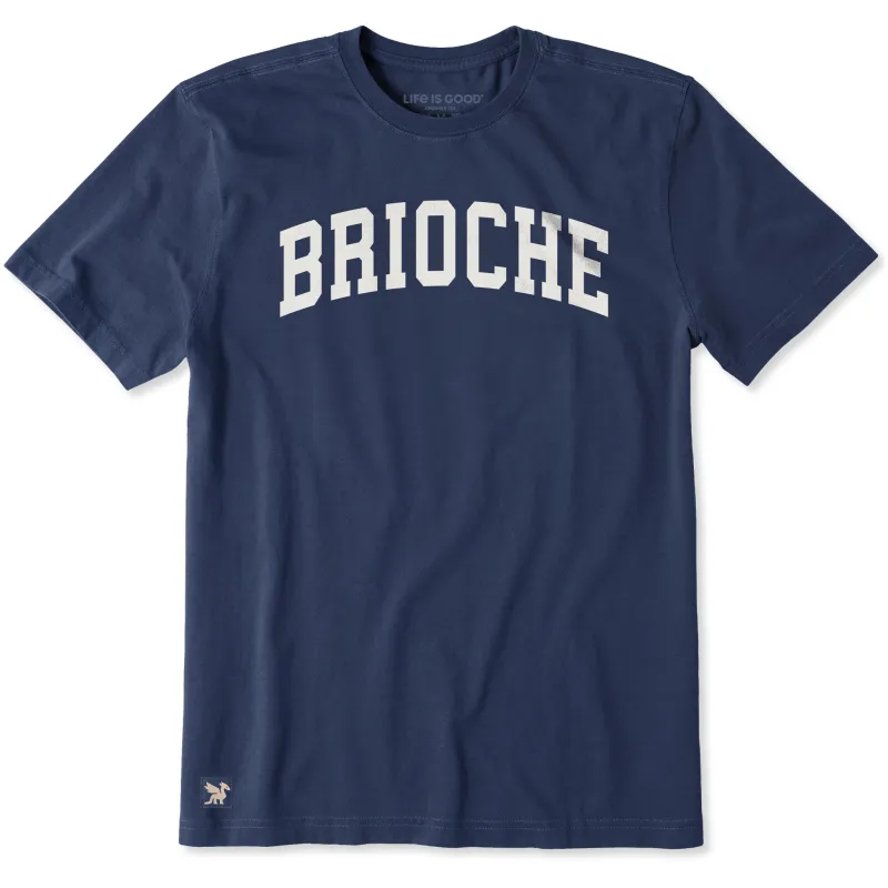Men's Brioche Arch Short Sleeve Crusher Tee sold by Life is Good