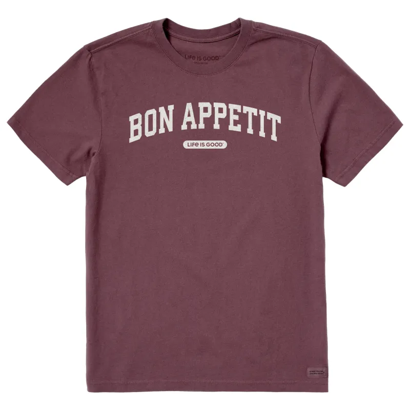 Men's Bon Appetit Arch Short Sleeve Crusher Tee sold by Life is Good