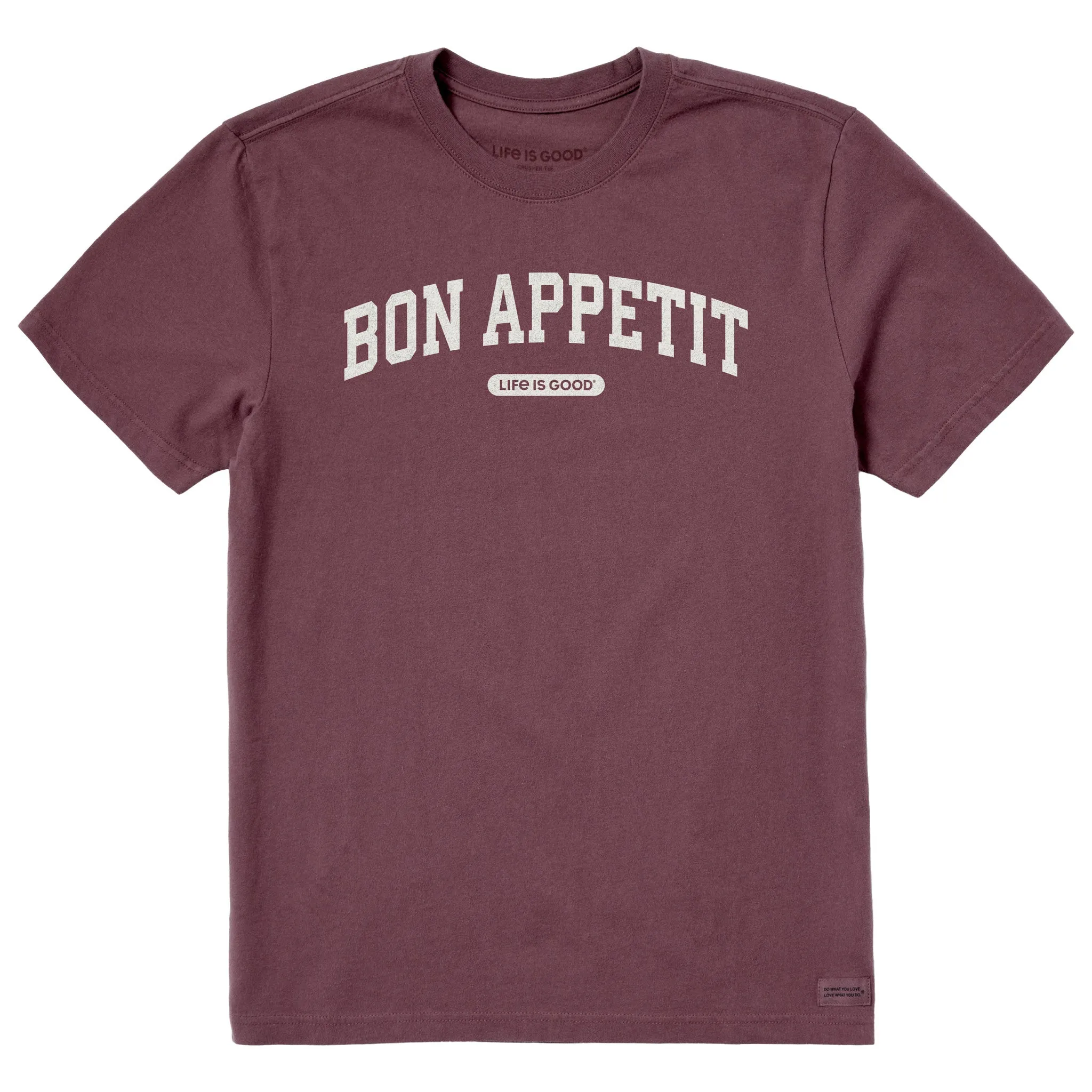 Men's Bon Appetit Arch Short Sleeve Crusher Tee sold by Life is Good