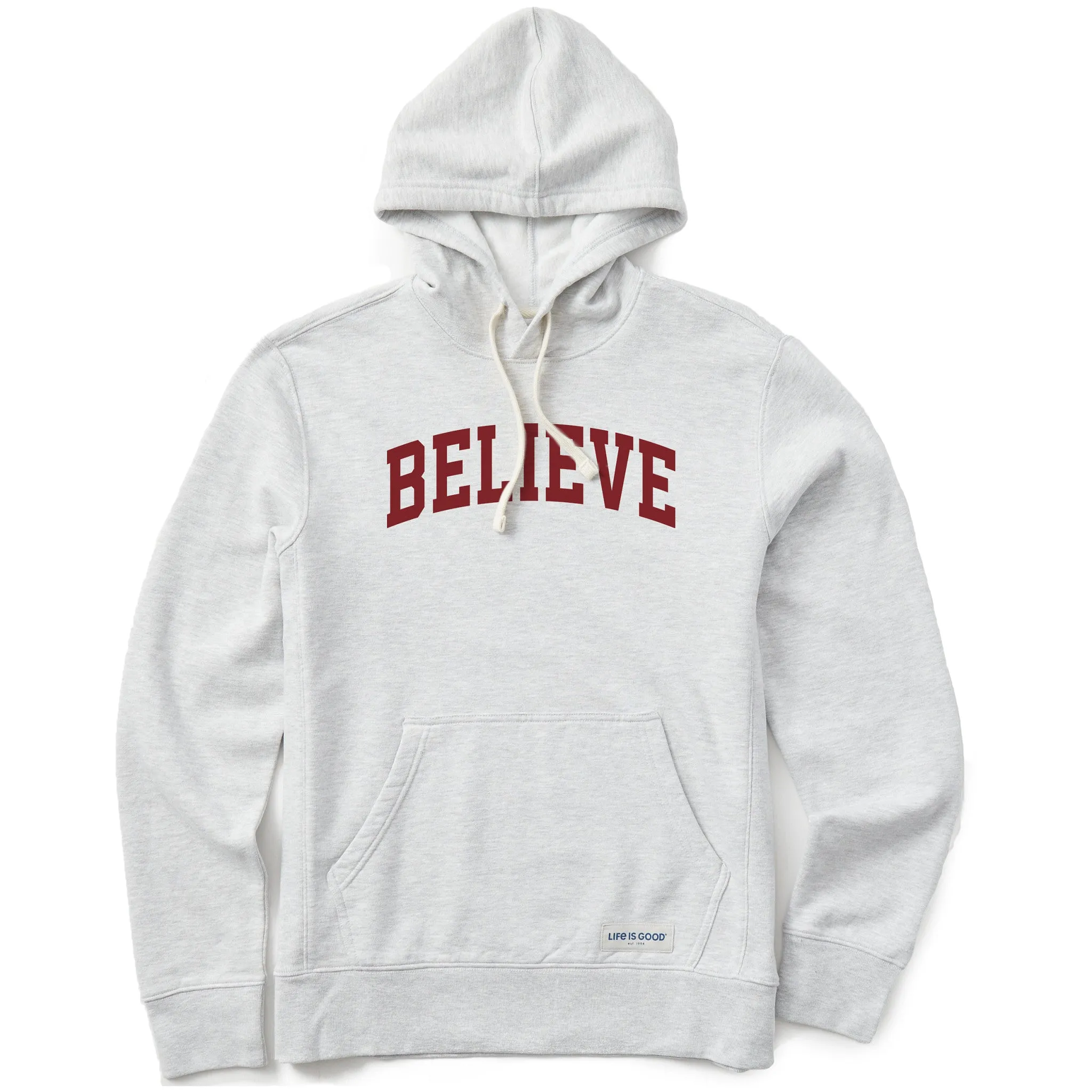 Men's Believe Arch Simply True Fleece Hoodie sold by Life is Good
