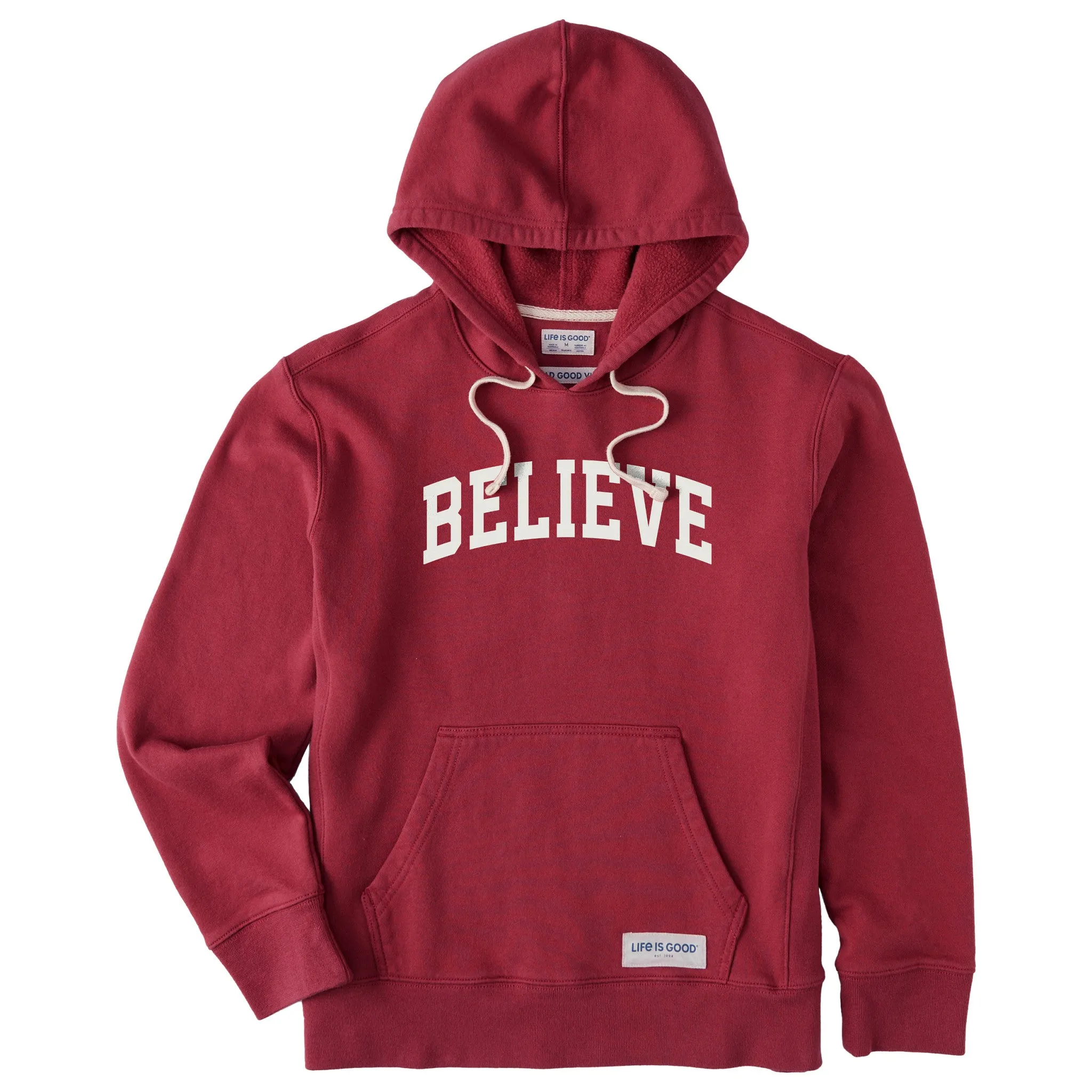 Women's Believe Arch Simply True Fleece Hoodie sold by Life is Good