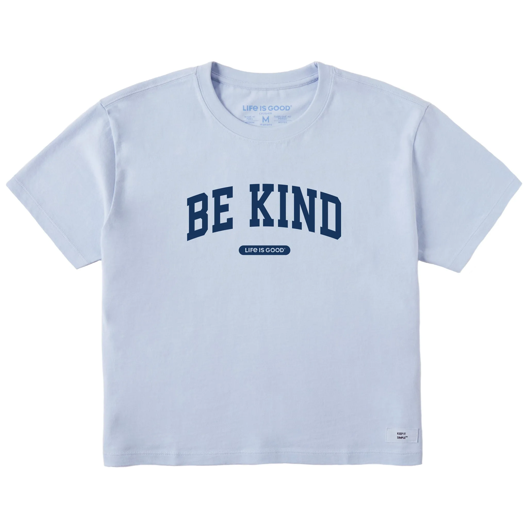 Women's Be Kind Arch Short Sleeve Crusher Boxy Tee sold by Life is Good