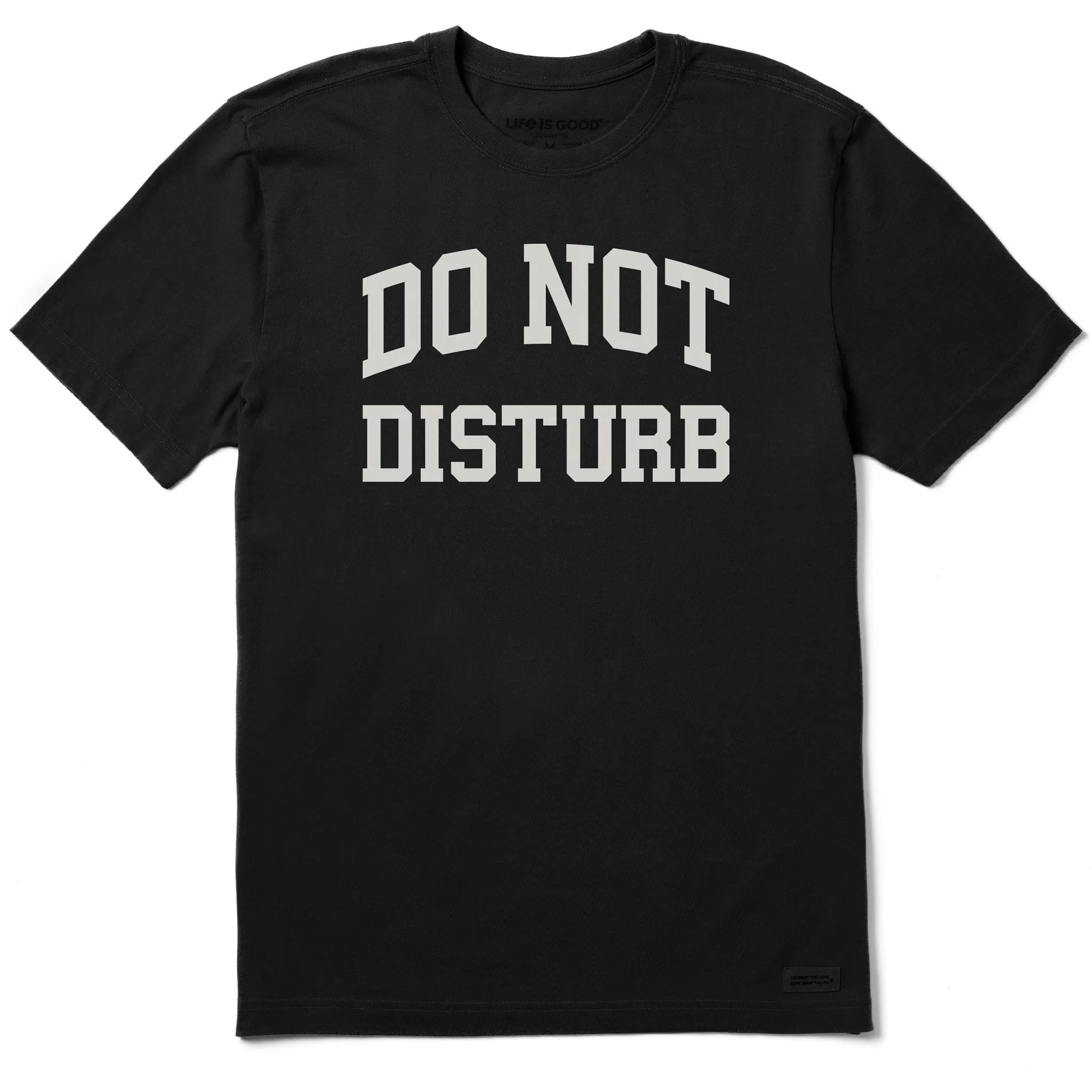 Men's Do Not Disturb Arch Short Sleeve Crusher Tee sold by Life is Good
