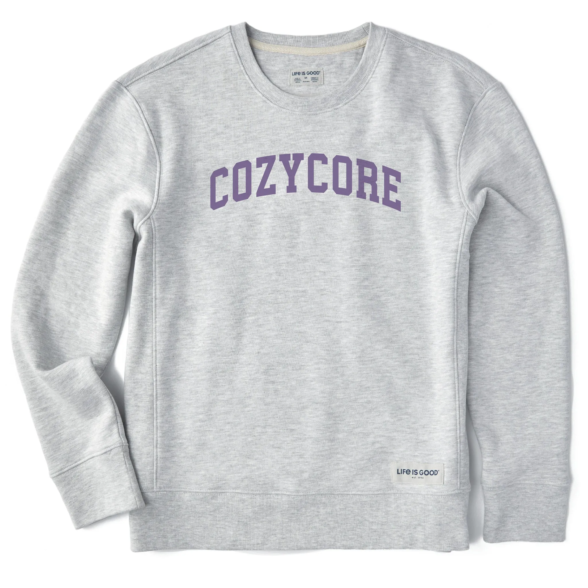 Women's Cozycore Arch Simply True Fleece Crew sold by Life is Good