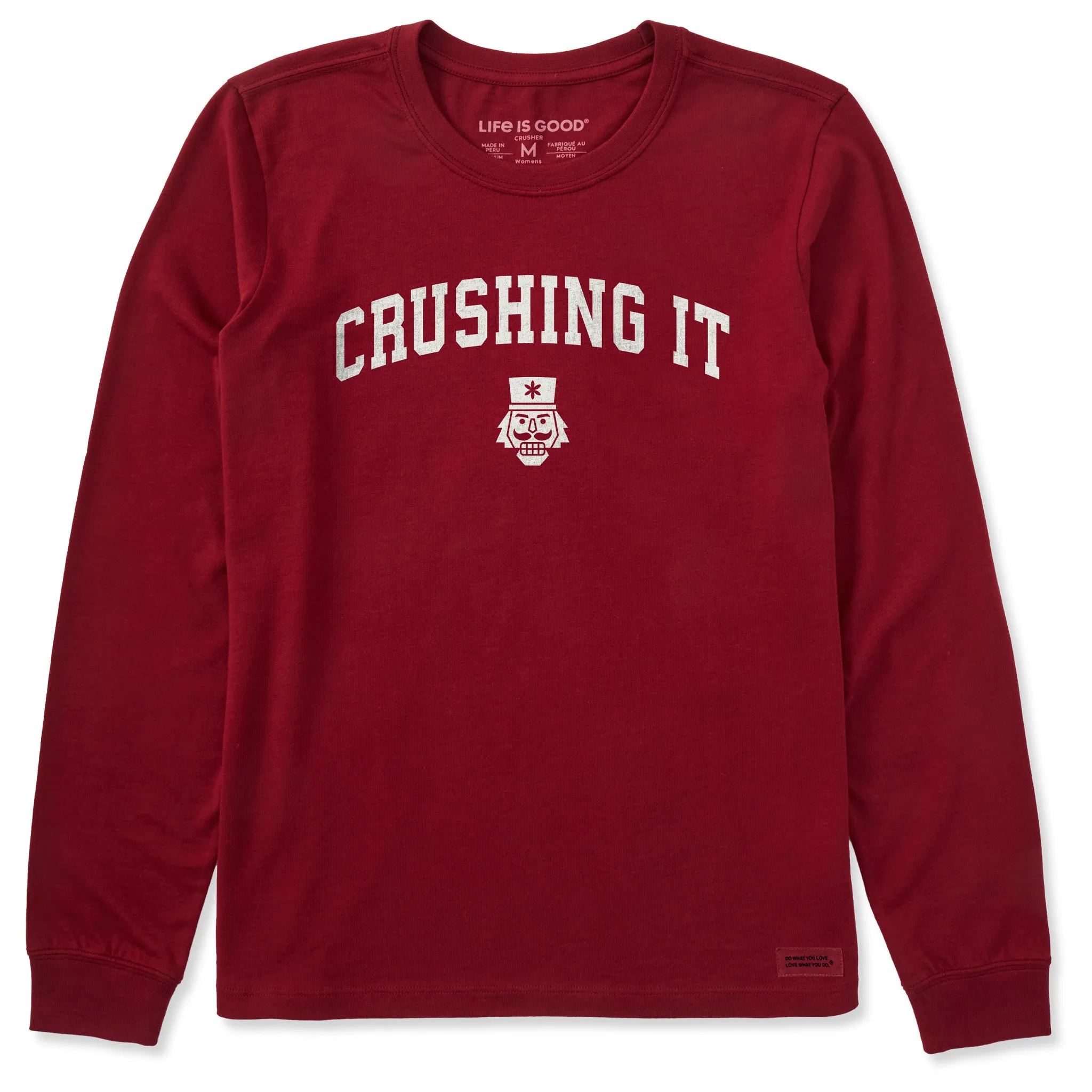 Women's Crushing It Arch Long Sleeve Crusher Tee sold by Life is Good