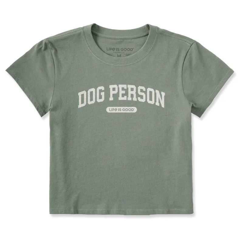 Women's Dog Person Arch Crusher-LITE Shrunken Tee sold by Life is Good