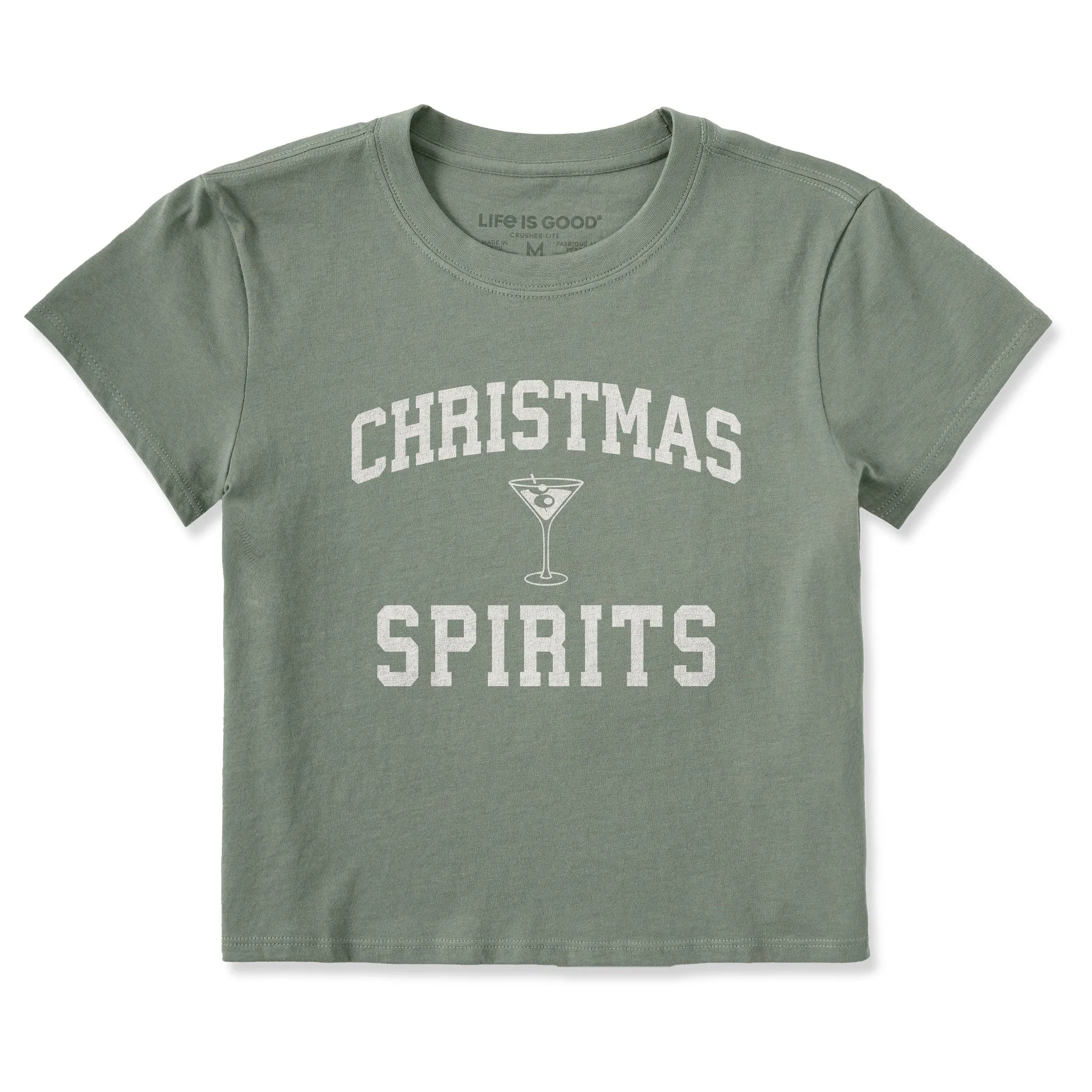 Women's Christmas Spirits Arch Crusher-LITE Shrunken Tee sold by Life is Good