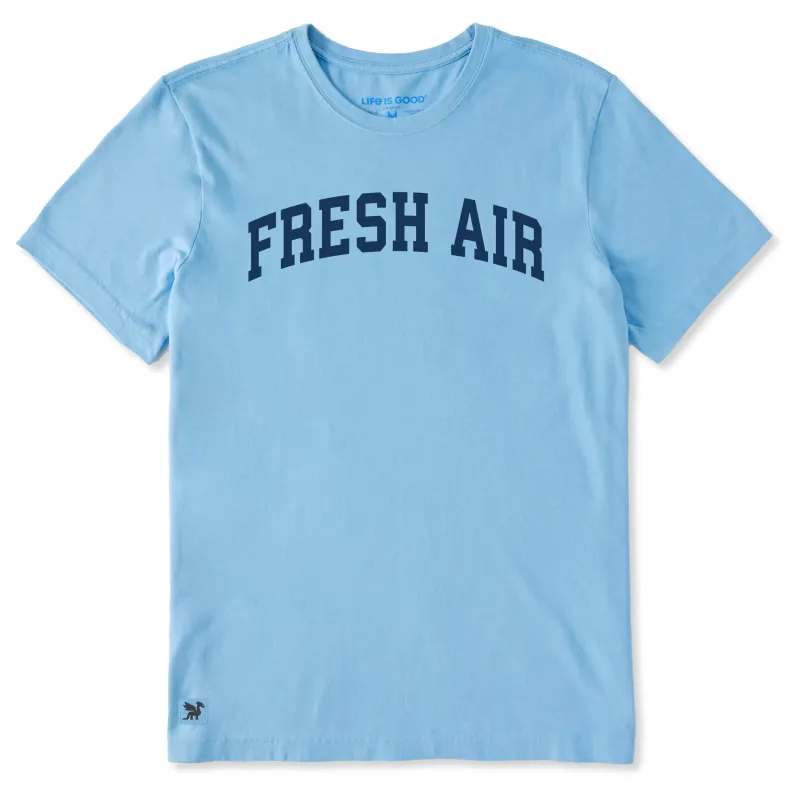 Men's Fresh Air Arch Short Sleeve Crusher Tee sold by Life is Good