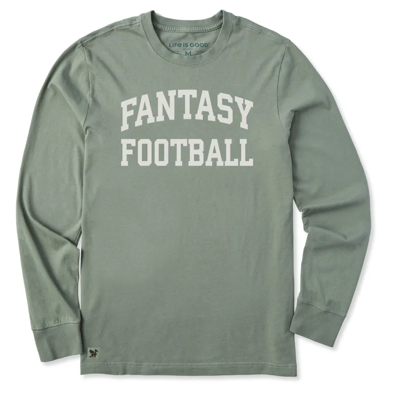 Men's Fantasy Football Arch Long Sleeve Crusher Tee sold by Life is Good