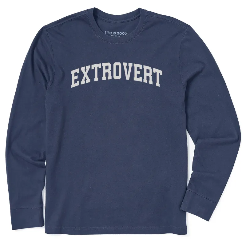 Men's Extrovert Arch Long Sleeve Crusher Tee sold by Life is Good