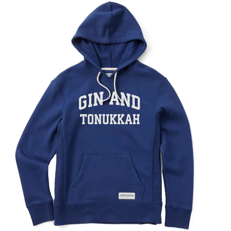 Women's Gin and Tonukkah Arch Simply True Fleece Hoodie sold by Life is Good