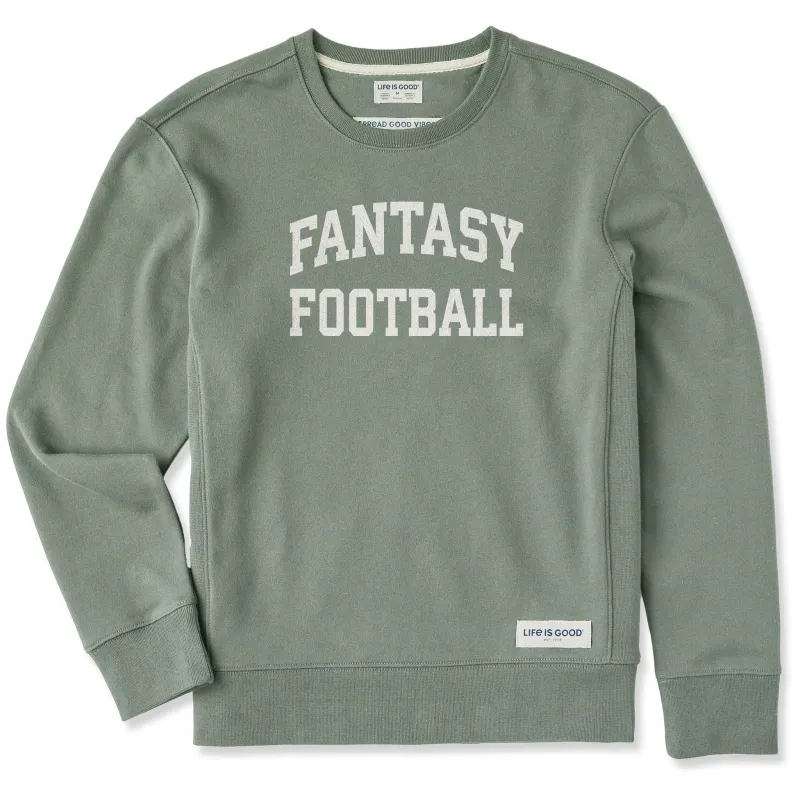Women's Fantasy Football Arch Simply True Fleece Crew sold by Life is Good
