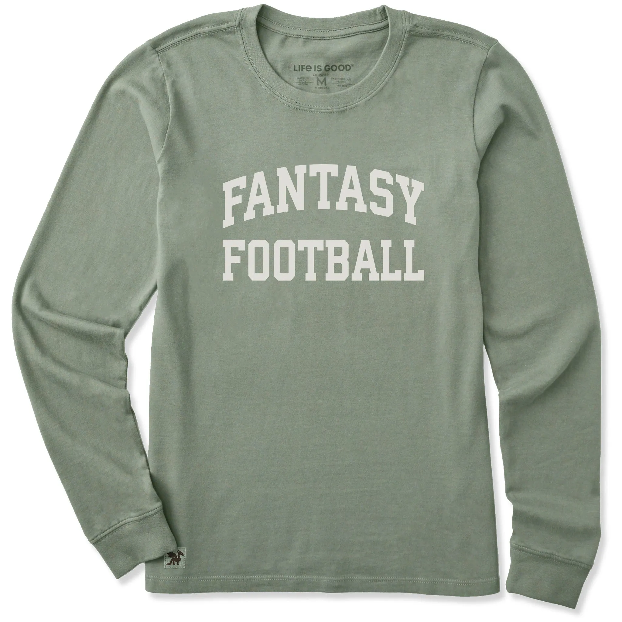 Women's Fantasy Football Arch Long Sleeve Crusher Tee sold by Life is Good