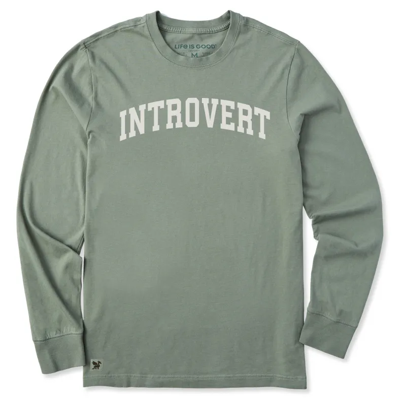 Men's Introvert Arch Long Sleeve Crusher Tee sold by Life is Good