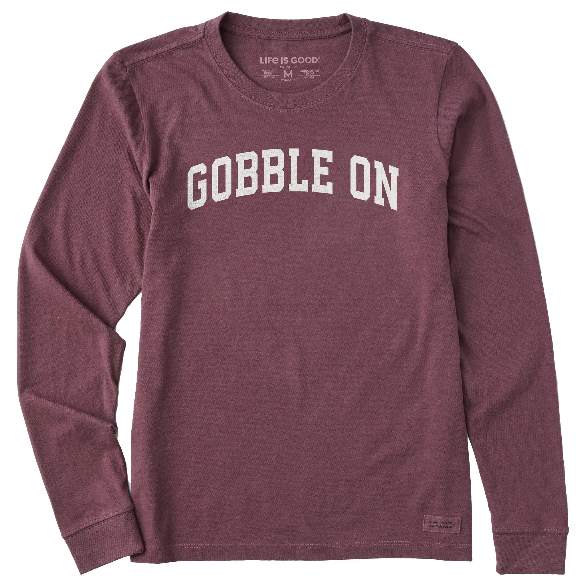 Women's Gobble On Arch Long Sleeve Crusher Tee sold by Life is Good