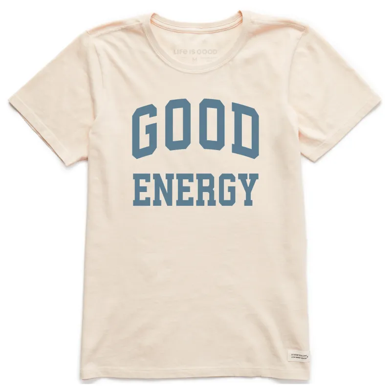 Women's Good Energy Arch Short Sleeve Crusher Tee sold by Life is Good