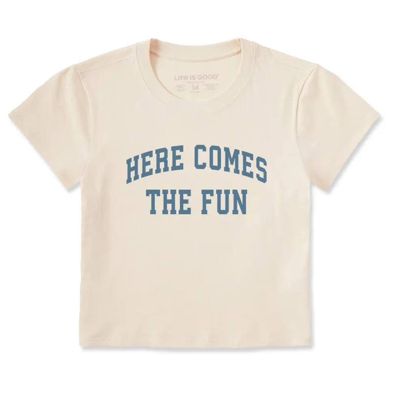 Women's Here Comes the Fun Arch Crusher-LITE Shrunken Tee sold by Life is Good