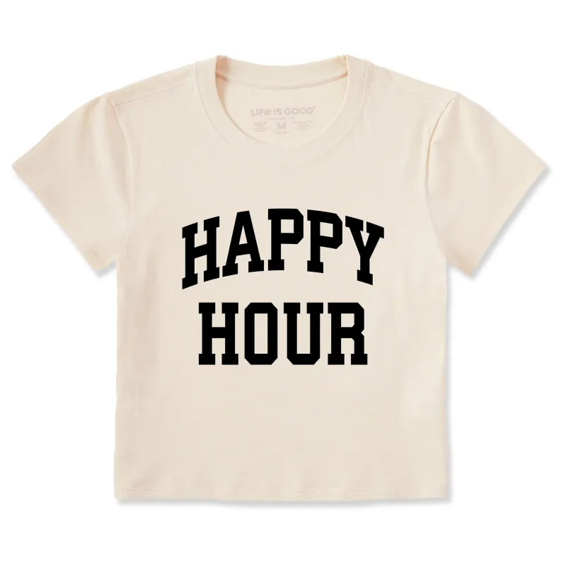 Women's Happy Hour Arch Crusher-LITE Shrunken Tee sold by Life is Good