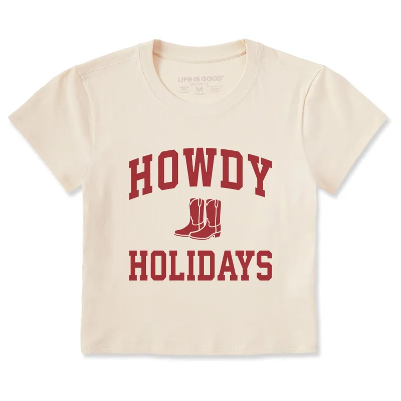 Women's Howdy Holidays Arch Crusher-LITE Shrunken Tee sold by Life is Good
