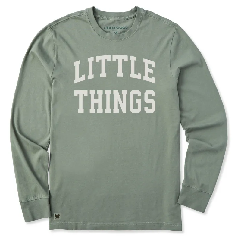 Men's Little Things Arch Long Sleeve Crusher Tee sold by Life is Good