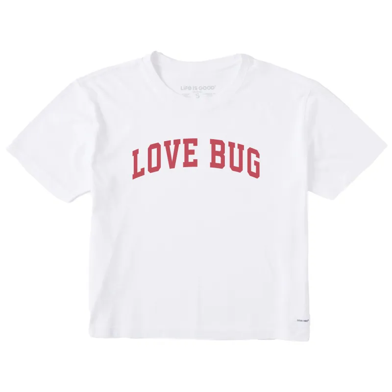 Women's Love Bug Arch Short Sleeve Crusher Boxy Tee sold by Life is Good