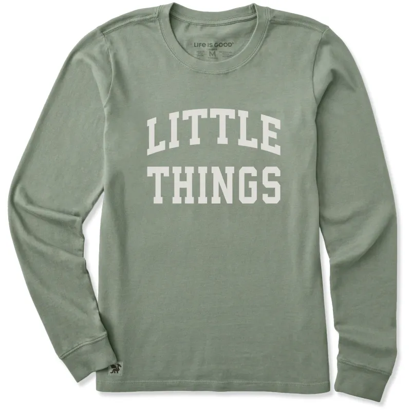 Women's Little Things Arch Long Sleeve Crusher Tee sold by Life is Good
