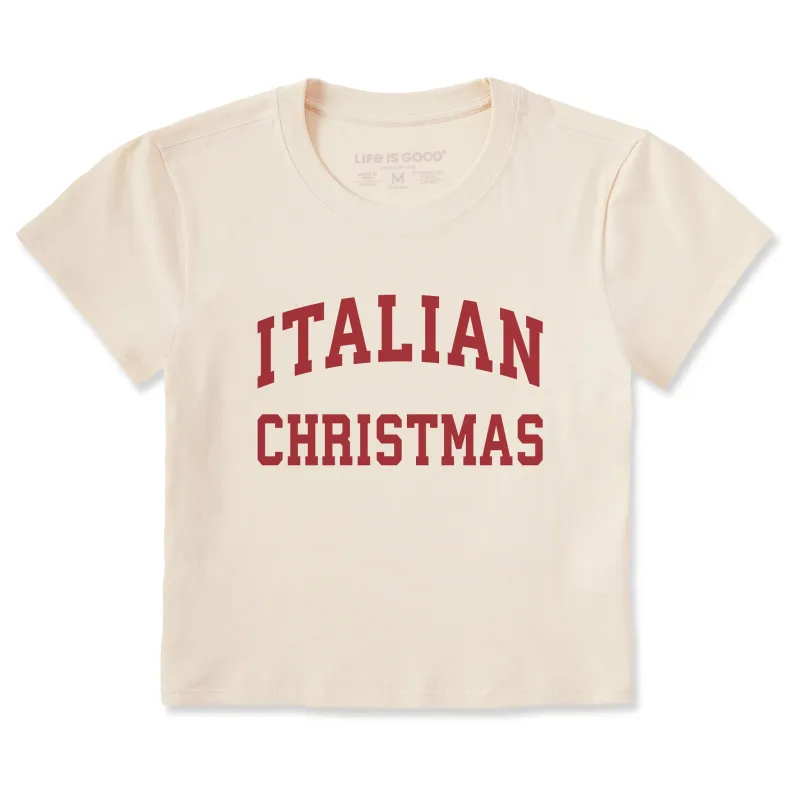 Women's Italian Christmas Arch Crusher-LITE Shrunken Tee sold by Life is Good