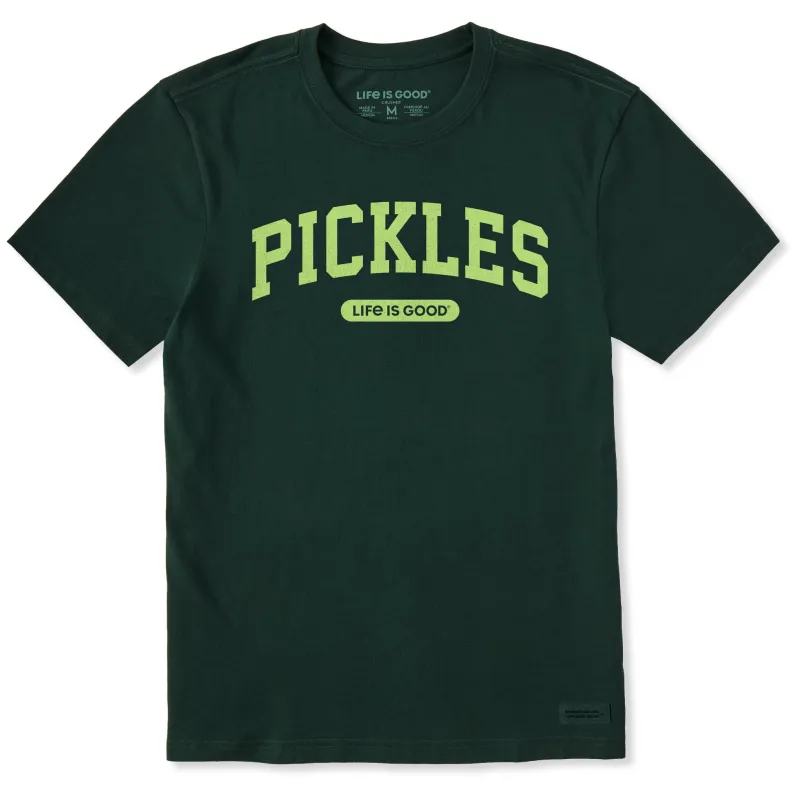 Men's Pickles Arch Short Sleeve Crusher Tee sold by Life is Good