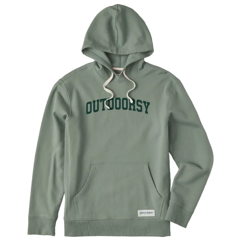 Men's Outdoorsy Arch Simply True Fleece Hoodie sold by Life is Good