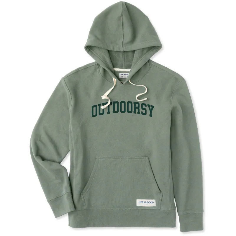 Women's Outdoorsy Arch Simply True Fleece Hoodie sold by Life is Good
