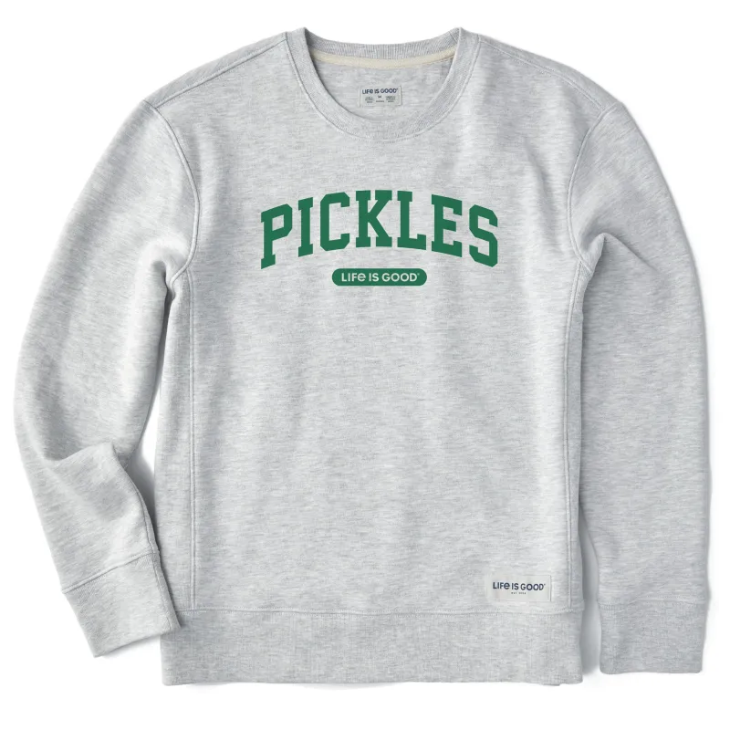 Women's Pickles Arch Simply True Fleece Crew sold by Life is Good
