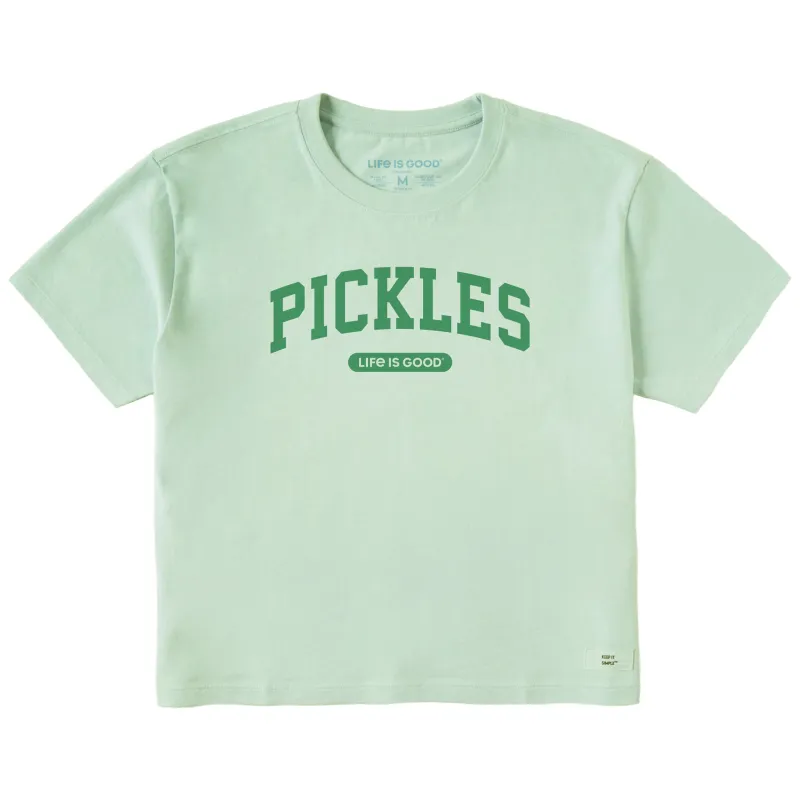 Women's Pickles Arch Short Sleeve Crusher Boxy Tee sold by Life is Good