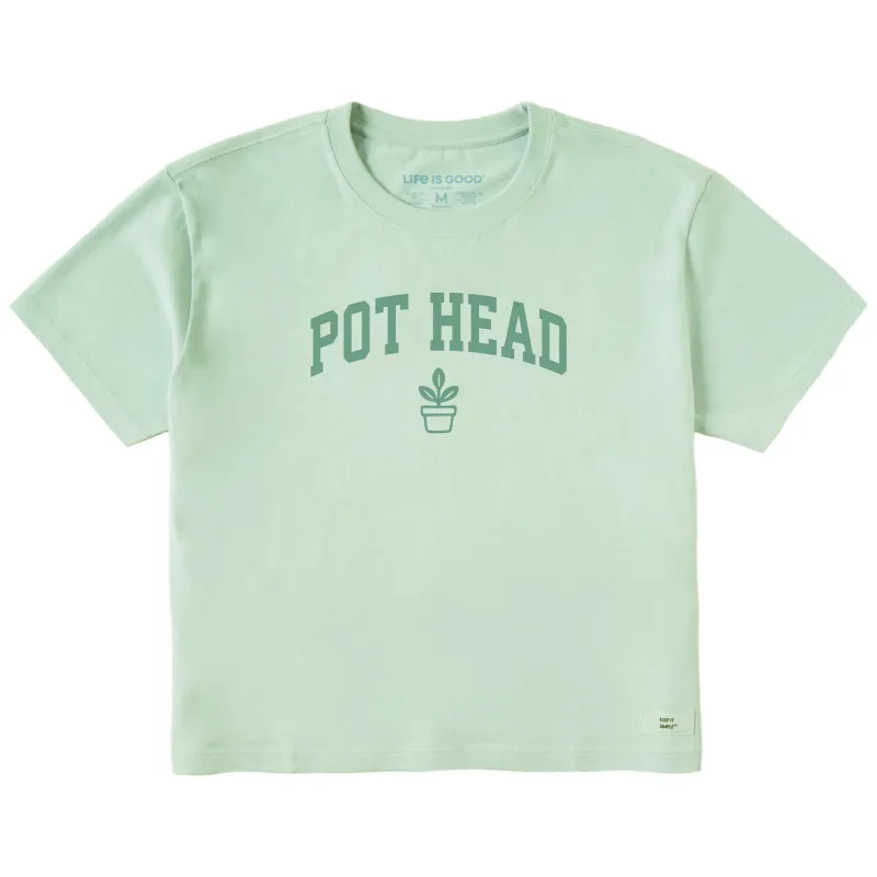 Women's Pot Head Arch Short Sleeve Crusher Boxy Tee sold by Life is Good