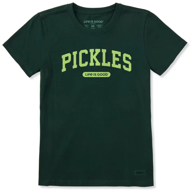 Women's Pickles Arch Short Sleeve Crusher Tee sold by Life is Good