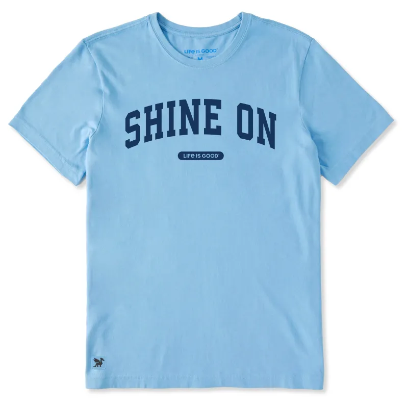 Men's Shine On Arch Short Sleeve Crusher Tee sold by Life is Good