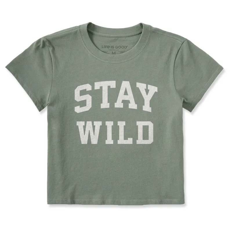 Women's Stay Wild Arch Crusher-LITE Shrunken Tee sold by Life is Good
