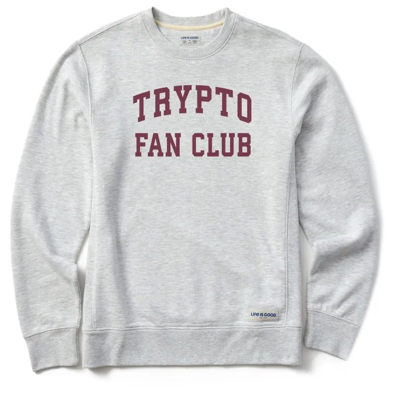 Men's Trypto Fan Club Arch Simply True Fleece Crew sold by Life is Good