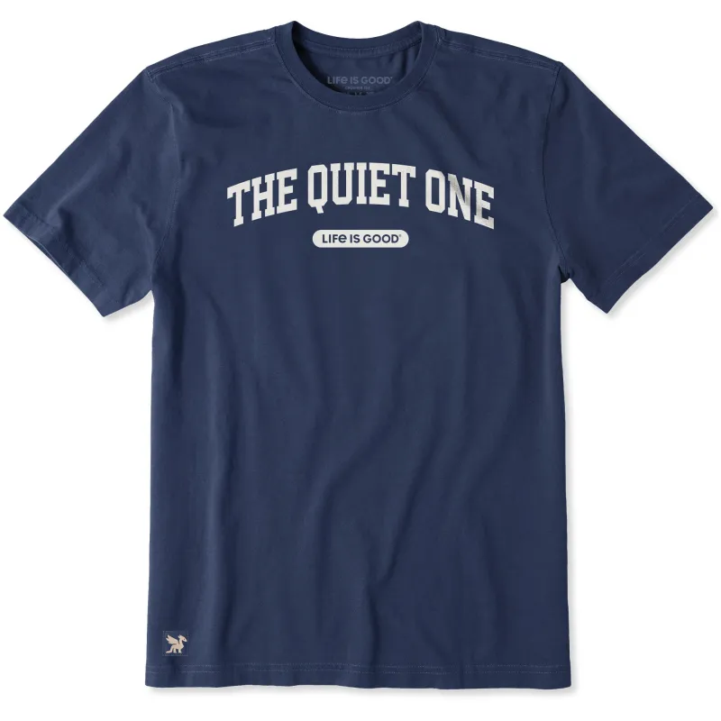 Men's The Quiet One Arch Short Sleeve Crusher Tee sold by Life is Good