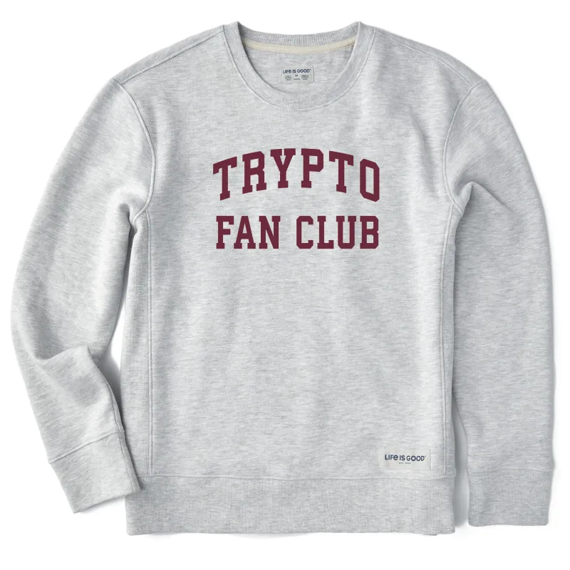 Women's Trypto Fan Club Arch Simply True Fleece Crew sold by Life is Good