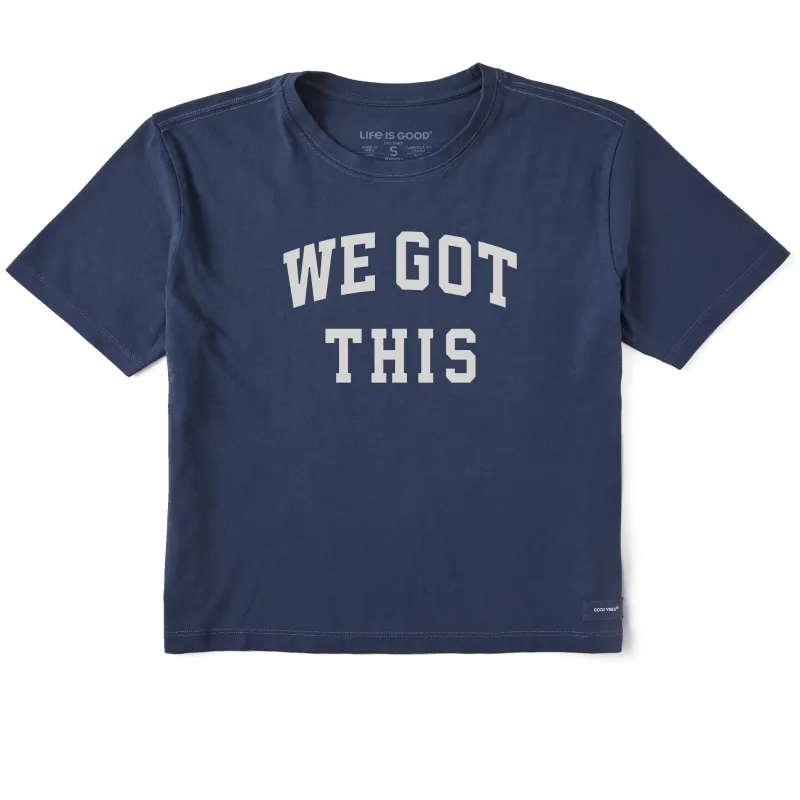 Women's We Got This Arch Short Sleeve Crusher Boxy Tee sold by Life is Good