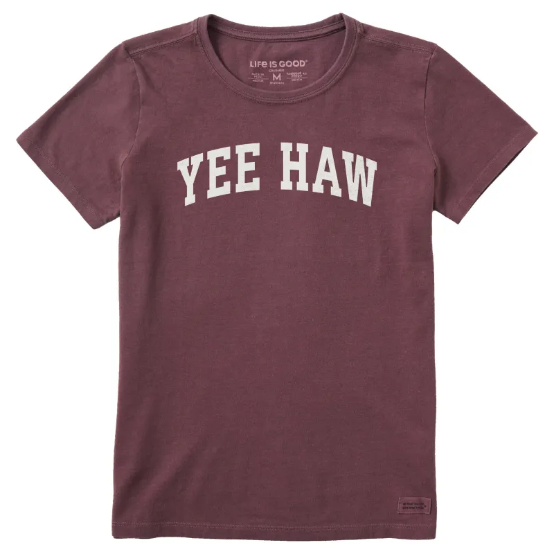 Women's Yee Haw Arch Short Sleeve Crusher Tee sold by Life is Good