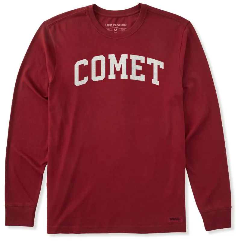 Men's Comet Arch Long Sleeve Crusher Tee sold by Life is Good
